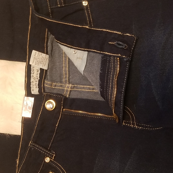 RICO RINESTONE SKINNY BLUE JEANS - Picture 6 of 7